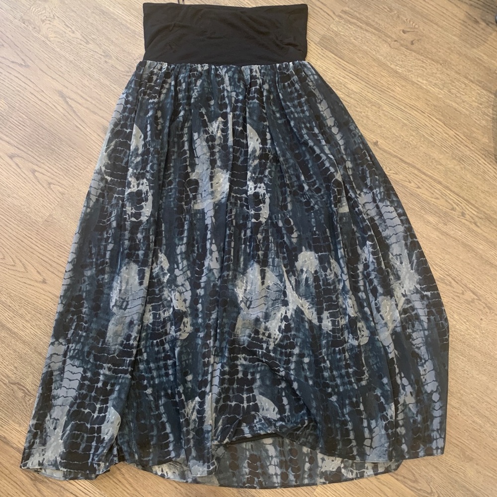 DKNY tie dye maxi skirt